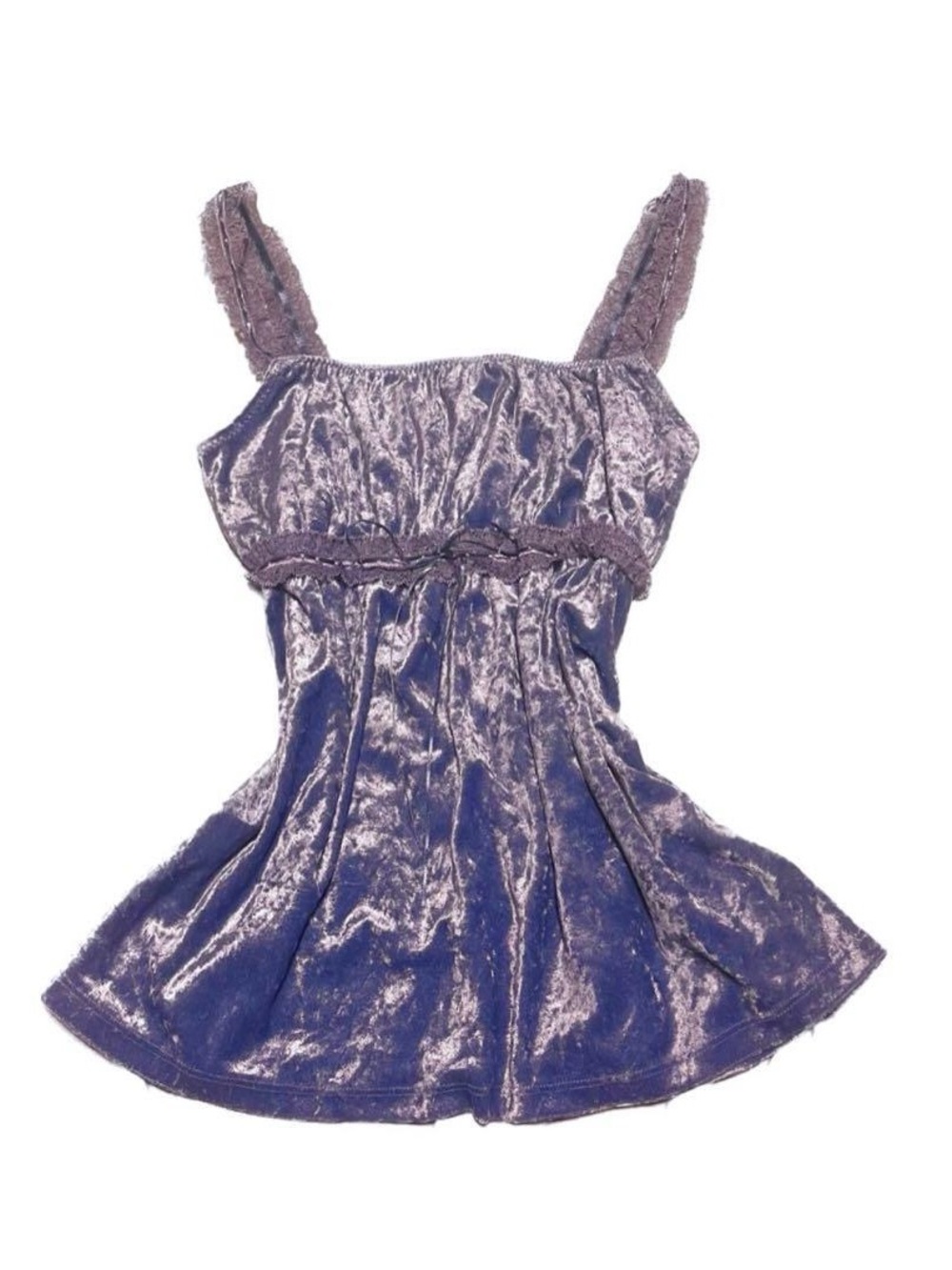moving sale 💕 - j-fashion purple velvet babydoll top size xs